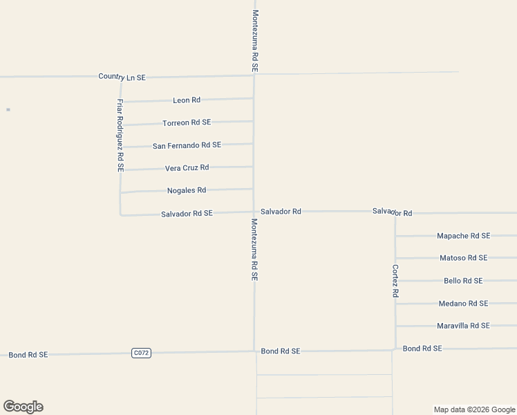 map of restaurants, bars, coffee shops, grocery stores, and more near Montezuma Road Southeast in Deming