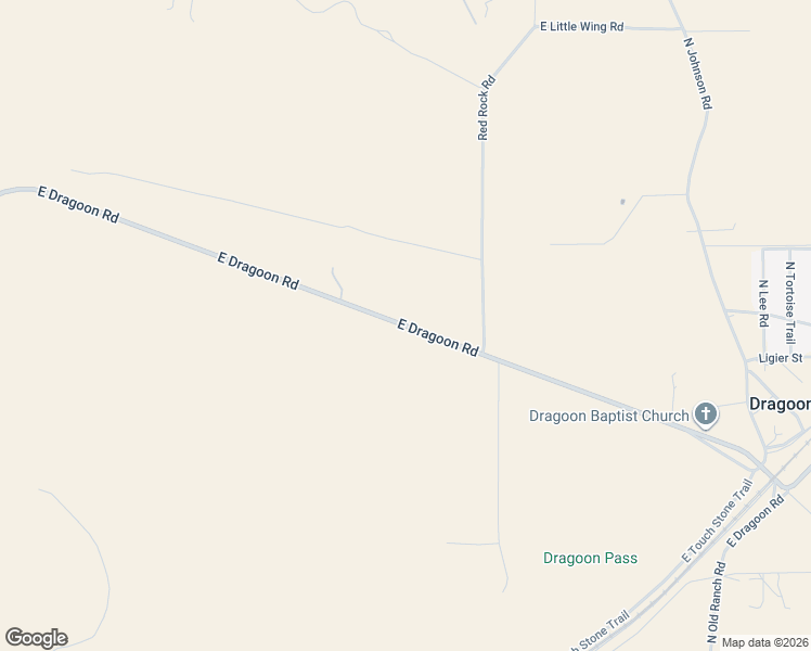 map of restaurants, bars, coffee shops, grocery stores, and more near East Dragoon Road in Dragoon