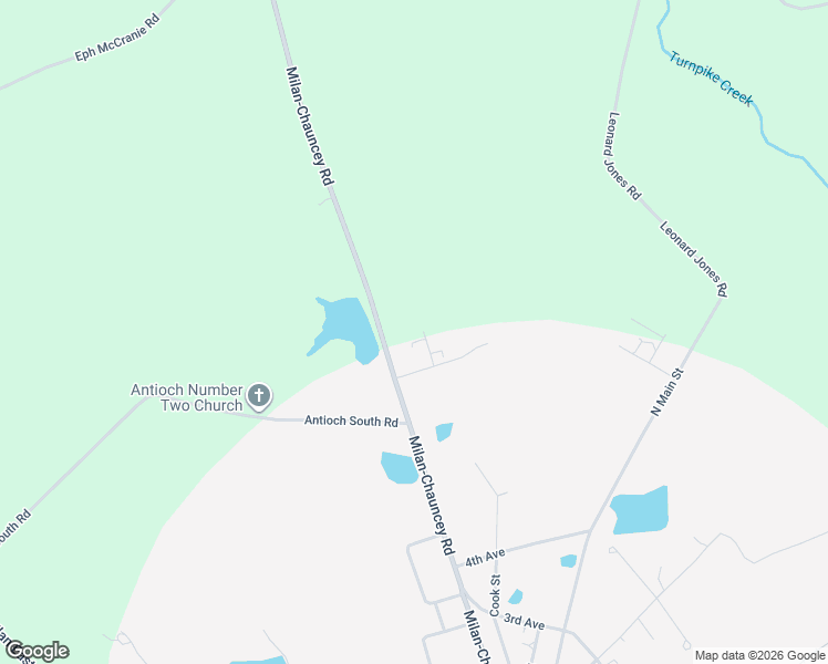 map of restaurants, bars, coffee shops, grocery stores, and more near 2665 Milan-Chauncey Road in Milan