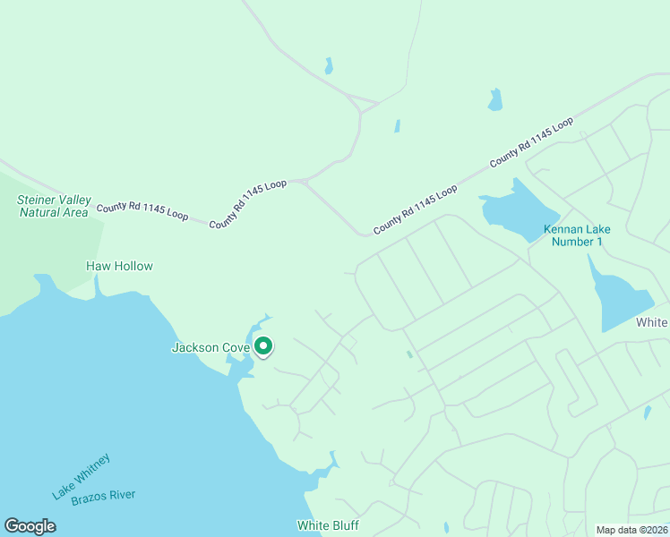 map of restaurants, bars, coffee shops, grocery stores, and more near 1320 Neches Trail in Whitney