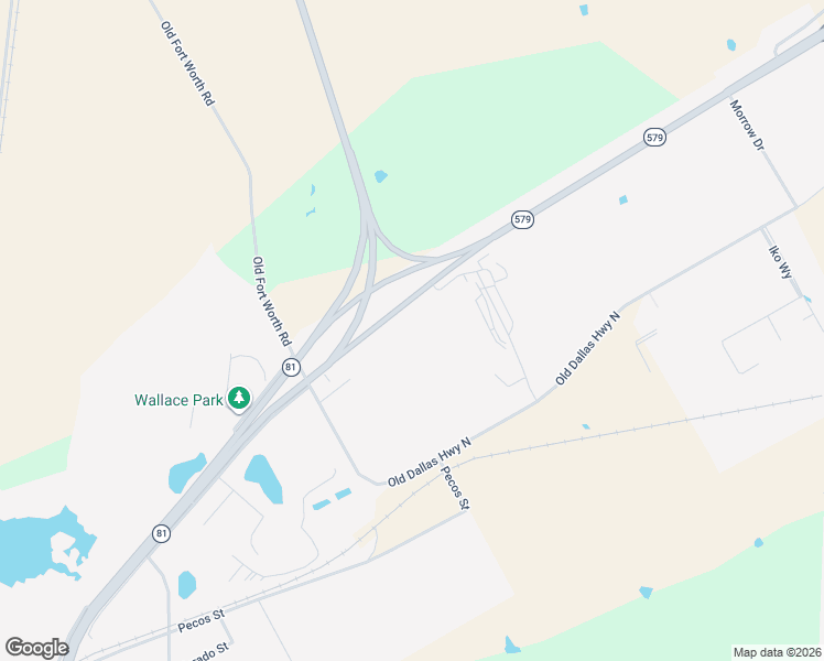 map of restaurants, bars, coffee shops, grocery stores, and more near State Highway 579 Spur in Hillsboro