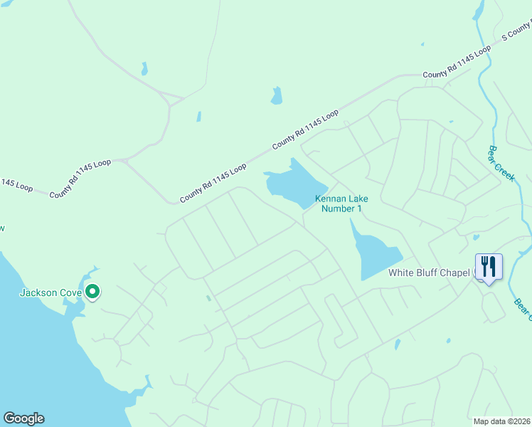 map of restaurants, bars, coffee shops, grocery stores, and more near 1409 Millcreek Tr in Whitney