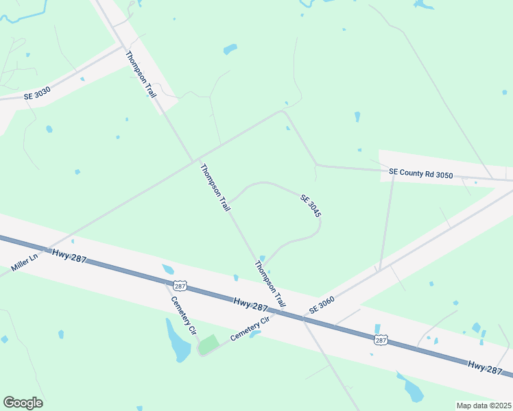 map of restaurants, bars, coffee shops, grocery stores, and more near 7333 Southeast 3045 in Corsicana