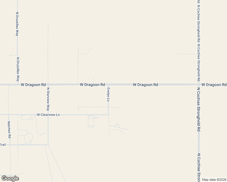 map of restaurants, bars, coffee shops, grocery stores, and more near 2872 Evelyn Lane in Cochise