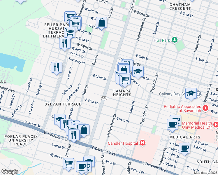 Street Map Of Savannah Ga Maping Resources
