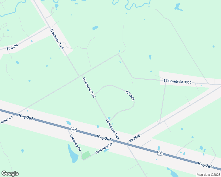 map of restaurants, bars, coffee shops, grocery stores, and more near 7333 Southeast 3045 in Corsicana