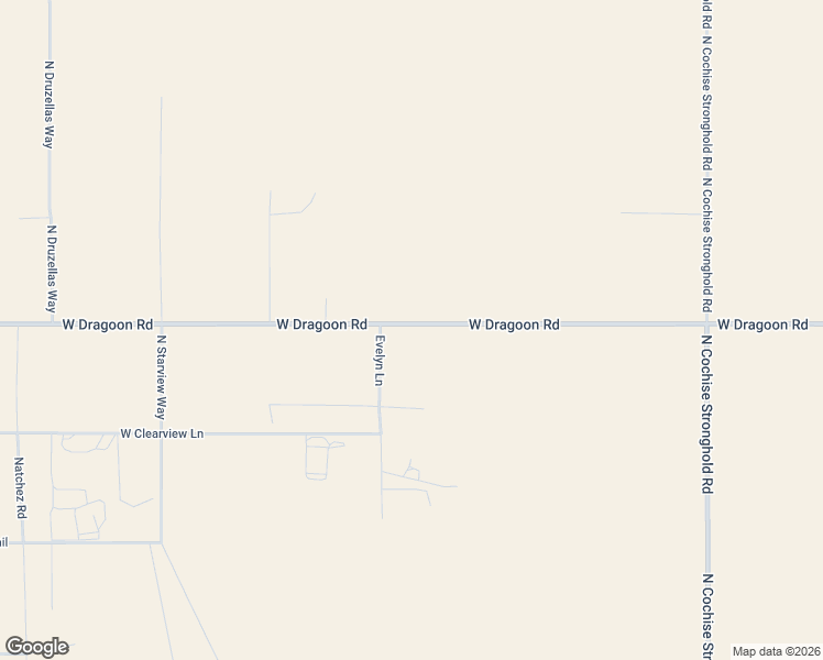 map of restaurants, bars, coffee shops, grocery stores, and more near 2872 Evelyn Lane in Cochise