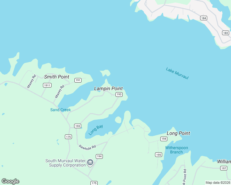 map of restaurants, bars, coffee shops, grocery stores, and more near 326 County Road 193 in Gary City