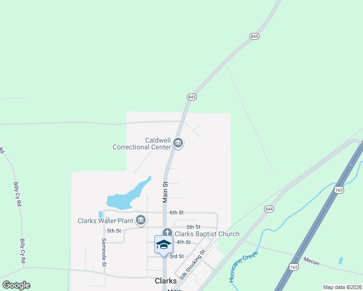 map of restaurants, bars, coffee shops, grocery stores, and more near 701 Louisiana 845 in Grayson