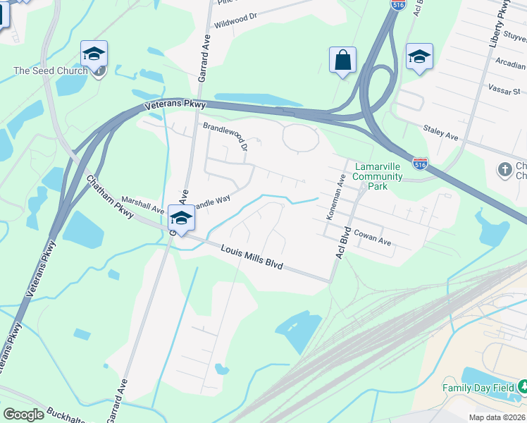 map of restaurants, bars, coffee shops, grocery stores, and more near 153 Mills Run Drive in Savannah