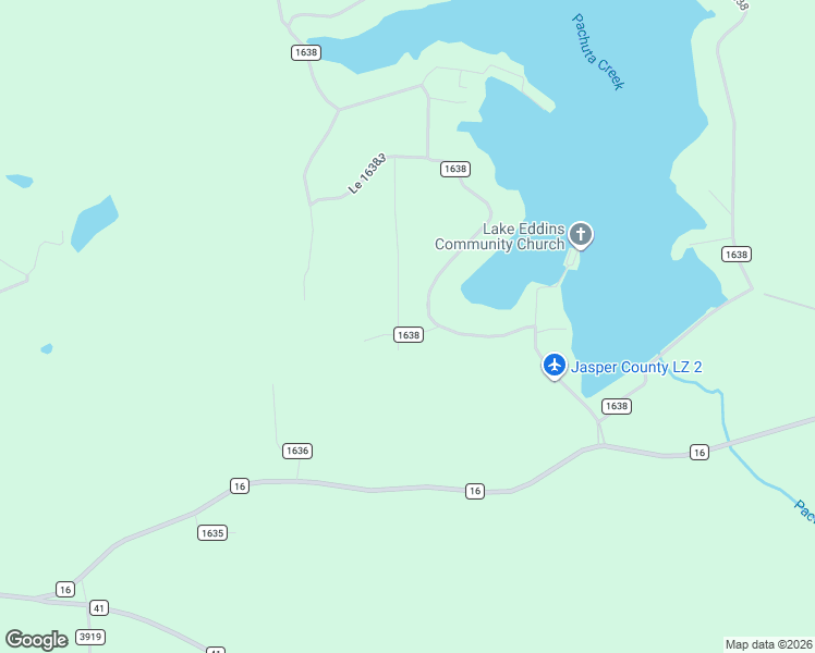 map of restaurants, bars, coffee shops, grocery stores, and more near 23 Lake Eddins 16383 in Pachuta