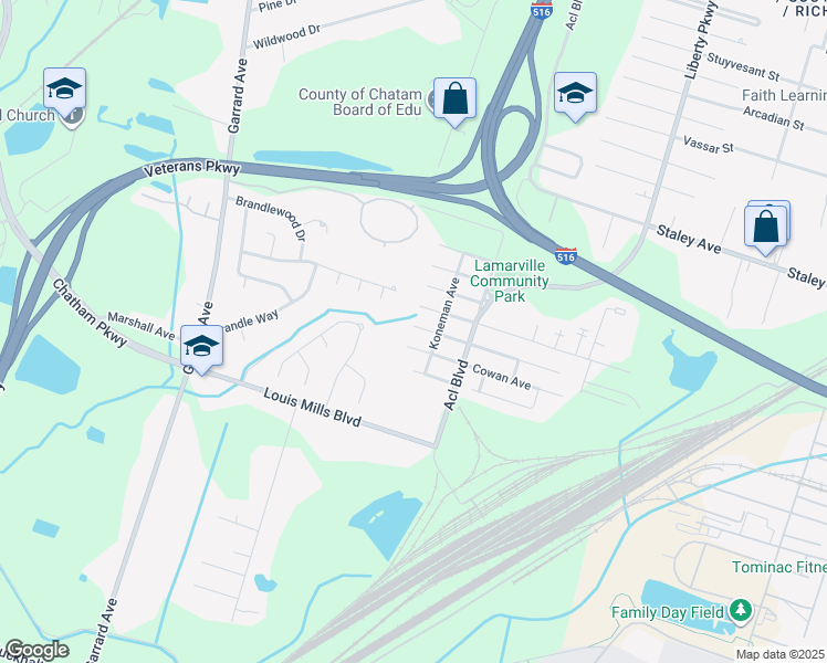 map of restaurants, bars, coffee shops, grocery stores, and more near 2139 McLeod Street in Savannah