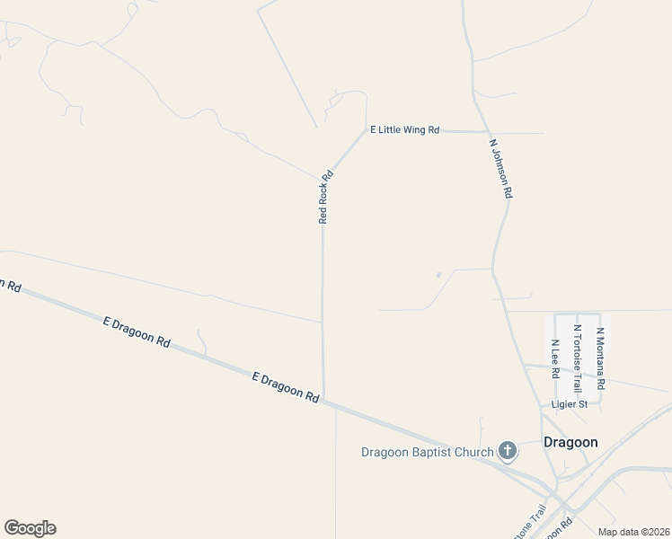 map of restaurants, bars, coffee shops, grocery stores, and more near 2001 Red Rock Road in Dragoon