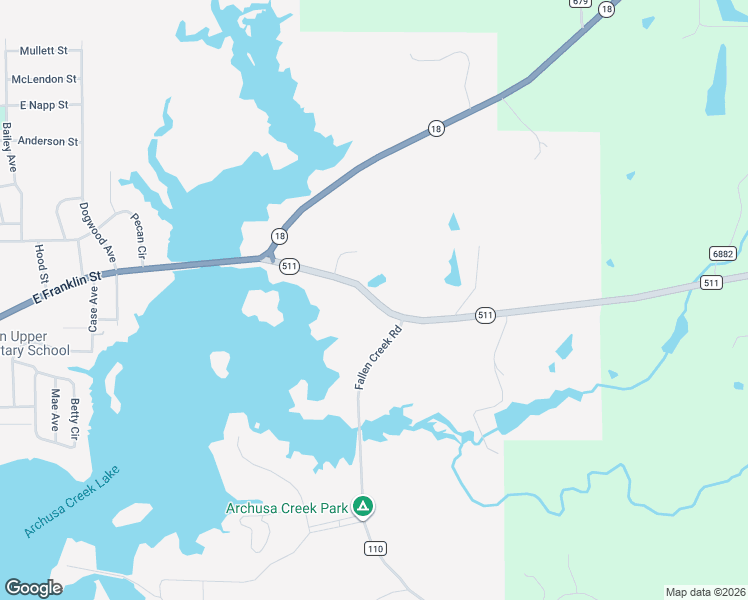 map of restaurants, bars, coffee shops, grocery stores, and more near 191-197 Highway 511 in Quitman