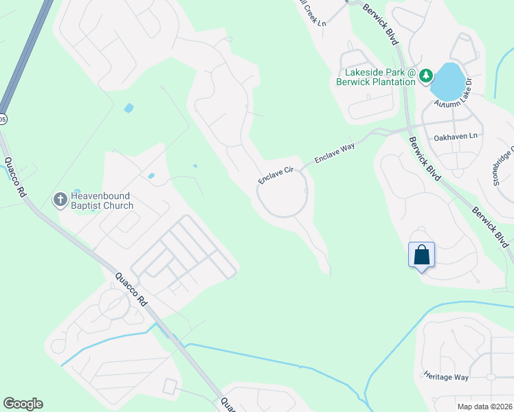 map of restaurants, bars, coffee shops, grocery stores, and more near 20 Enclave Circle in Savannah