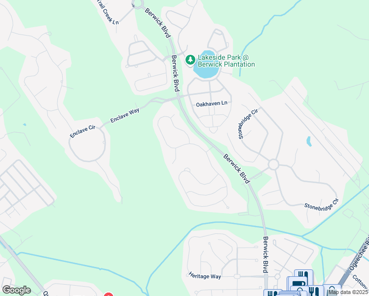 map of restaurants, bars, coffee shops, grocery stores, and more near 15 Carlisle Lane in Savannah
