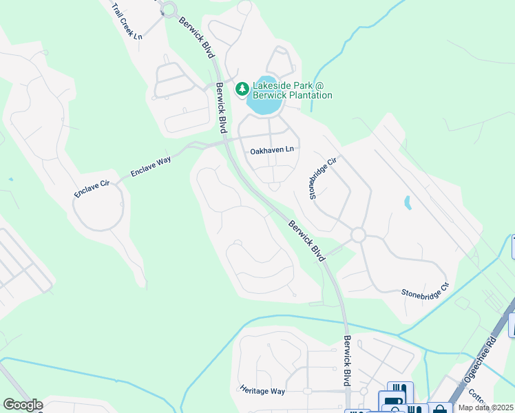 map of restaurants, bars, coffee shops, grocery stores, and more near 1 Carlisle Lane in Savannah