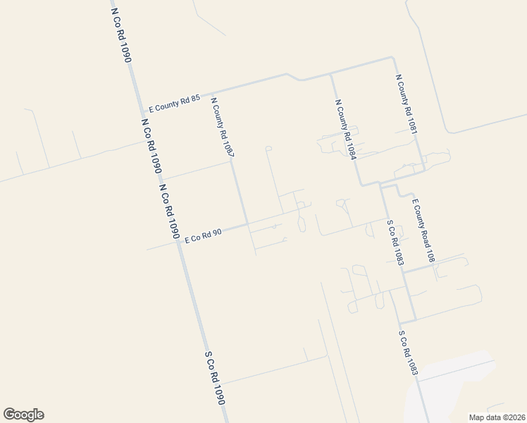 map of restaurants, bars, coffee shops, grocery stores, and more near South Co Road 1087 in Midland