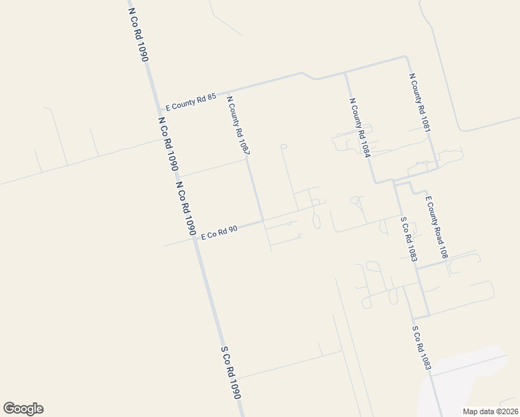 map of restaurants, bars, coffee shops, grocery stores, and more near South Co Road 1087 in Midland County