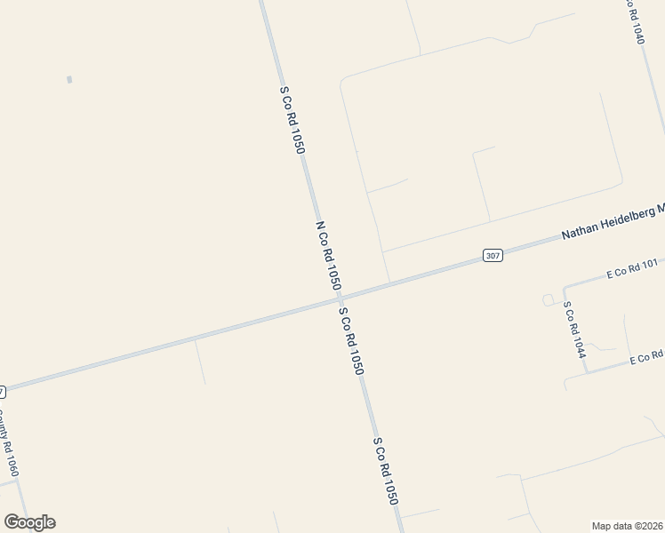map of restaurants, bars, coffee shops, grocery stores, and more near South Co Road 1050 in Midland