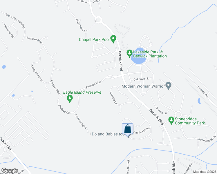 map of restaurants, bars, coffee shops, grocery stores, and more near 57 Carlisle Lane in Savannah