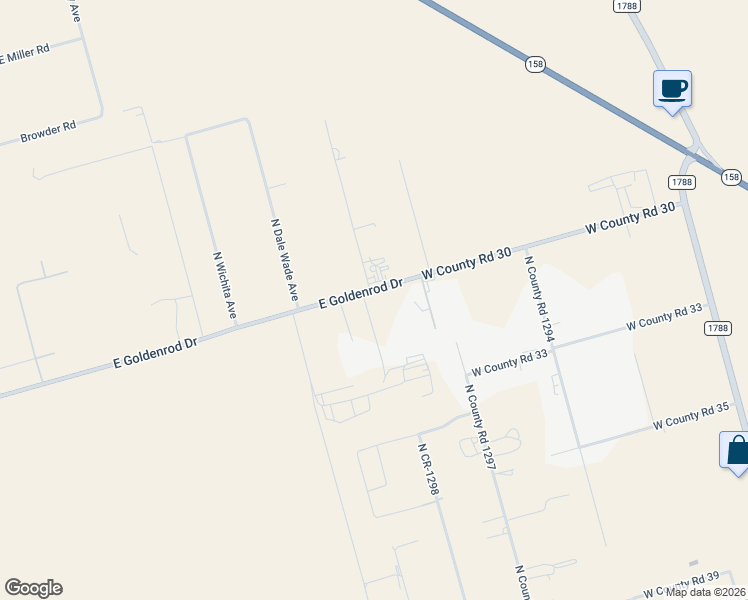 map of restaurants, bars, coffee shops, grocery stores, and more near East Goldenrod Drive in Gardendale