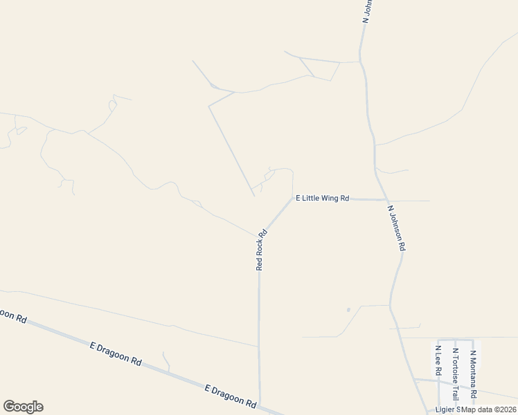 map of restaurants, bars, coffee shops, grocery stores, and more near 4612 East Little Wing Road in Dragoon