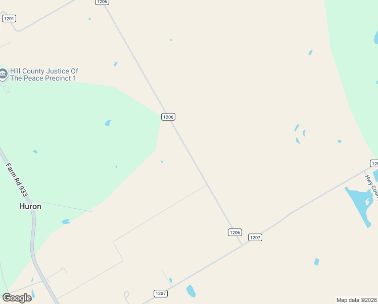 map of restaurants, bars, coffee shops, grocery stores, and more near 231 County Road 1206 in Blum