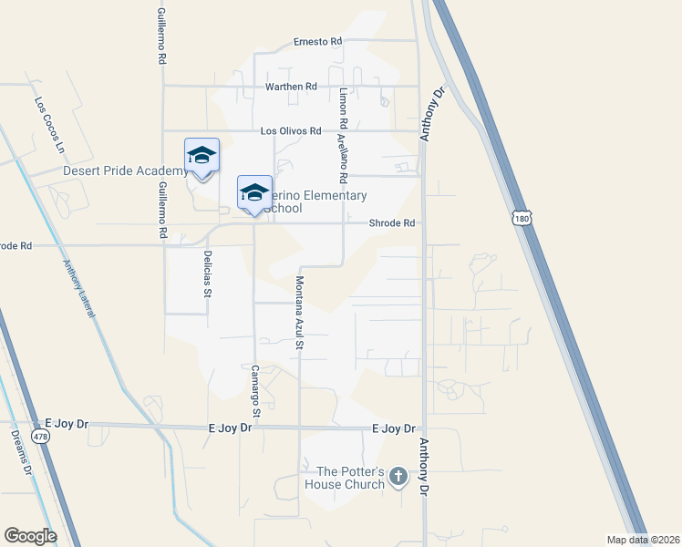 map of restaurants, bars, coffee shops, grocery stores, and more near 1-99 Alamo Seca in Anthony