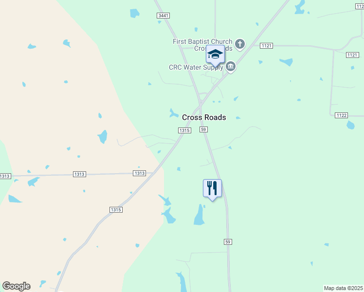 map of restaurants, bars, coffee shops, grocery stores, and more near 14730 Farm to Market 59 in Athens