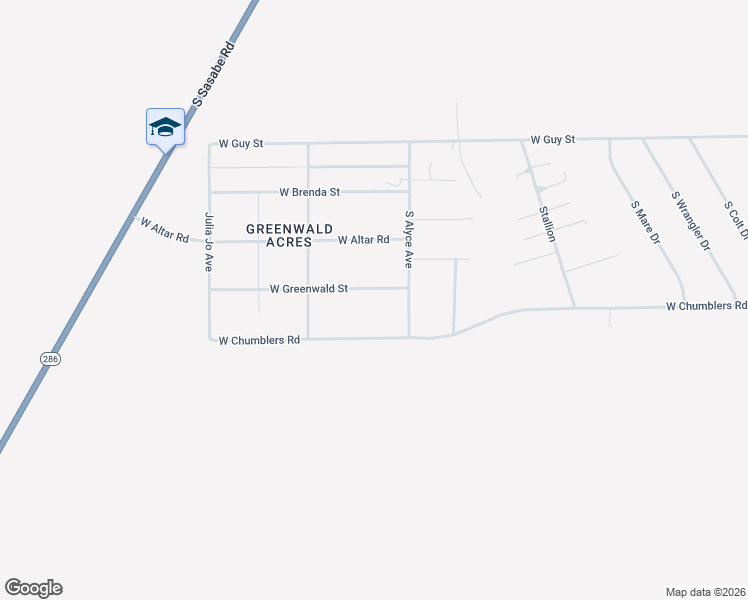 map of restaurants, bars, coffee shops, grocery stores, and more near 16650 West Greenwald Street in Tucson