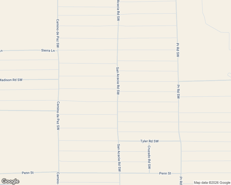 map of restaurants, bars, coffee shops, grocery stores, and more near Unnamed Road in Deming