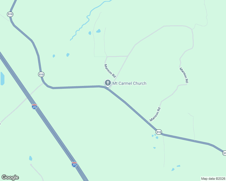 map of restaurants, bars, coffee shops, grocery stores, and more near 4282 Louisiana 510 in Mansfield