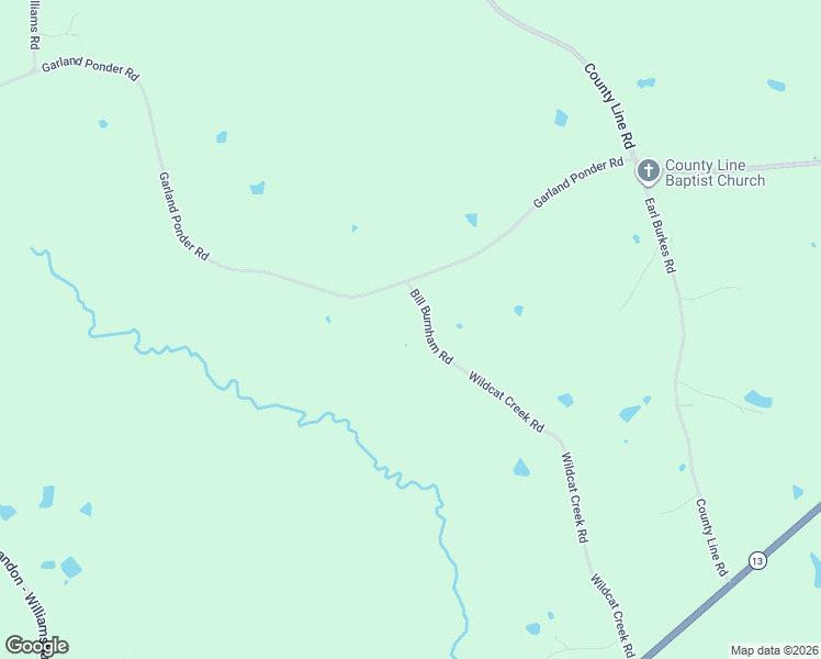 map of restaurants, bars, coffee shops, grocery stores, and more near 124 Bill Burnham Road in Mendenhall