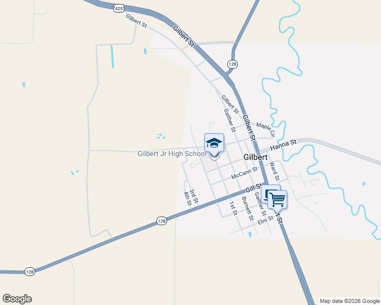 map of restaurants, bars, coffee shops, grocery stores, and more near 171-926 3rd Street in Gilbert