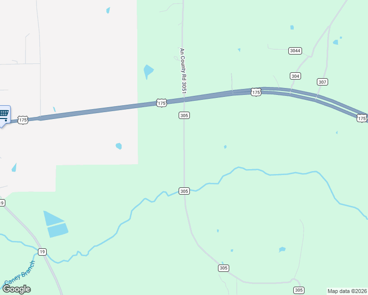 map of restaurants, bars, coffee shops, grocery stores, and more near County Road 305 in Frankston