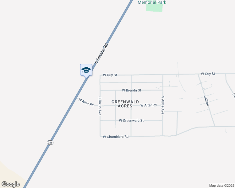 map of restaurants, bars, coffee shops, grocery stores, and more near 16861 West Brenda Street in Tucson