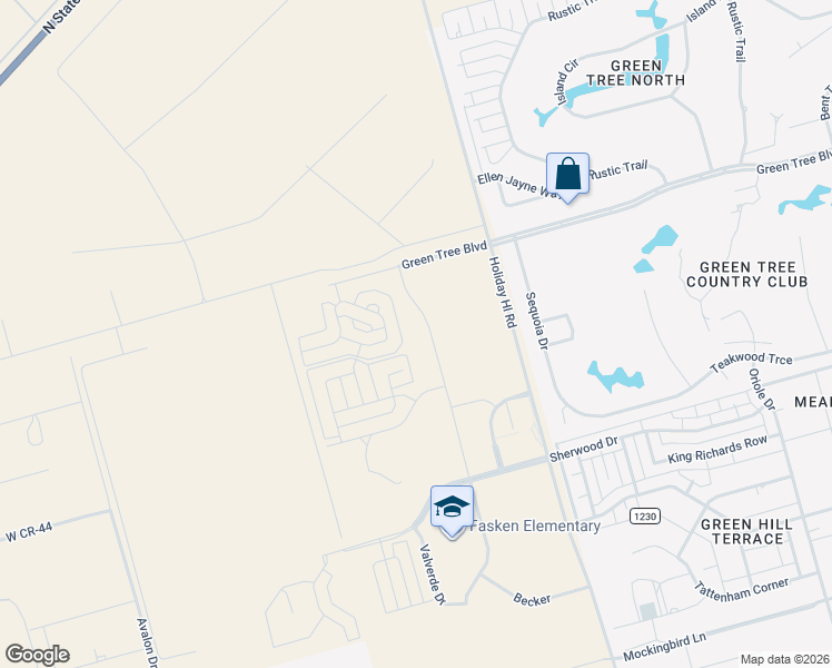 map of restaurants, bars, coffee shops, grocery stores, and more near 6401 Sandstone Drive in Midland