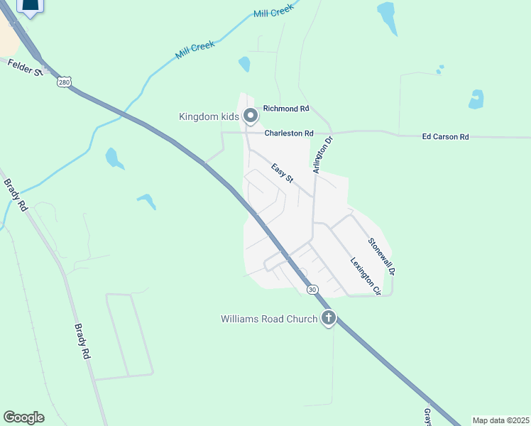 map of restaurants, bars, coffee shops, grocery stores, and more near 506 U.S. 280 in Americus