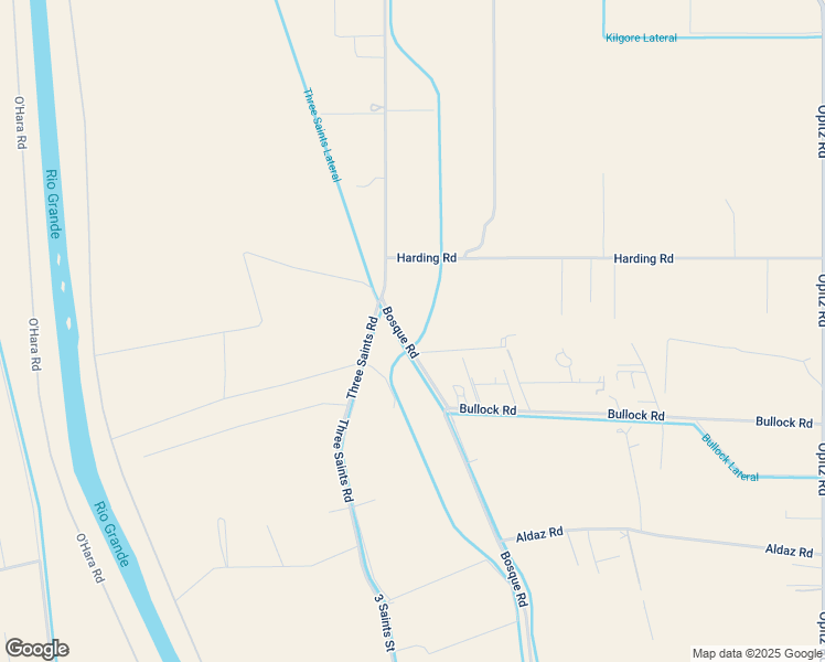 map of restaurants, bars, coffee shops, grocery stores, and more near Bosque Road in Anthony