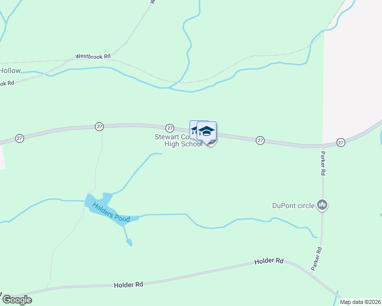 map of restaurants, bars, coffee shops, grocery stores, and more near 15582 Georgia 27 in Lumpkin