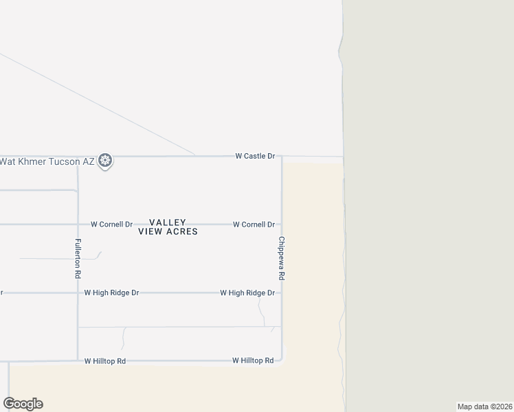 map of restaurants, bars, coffee shops, grocery stores, and more near 12050 West Cornell Drive in Tucson