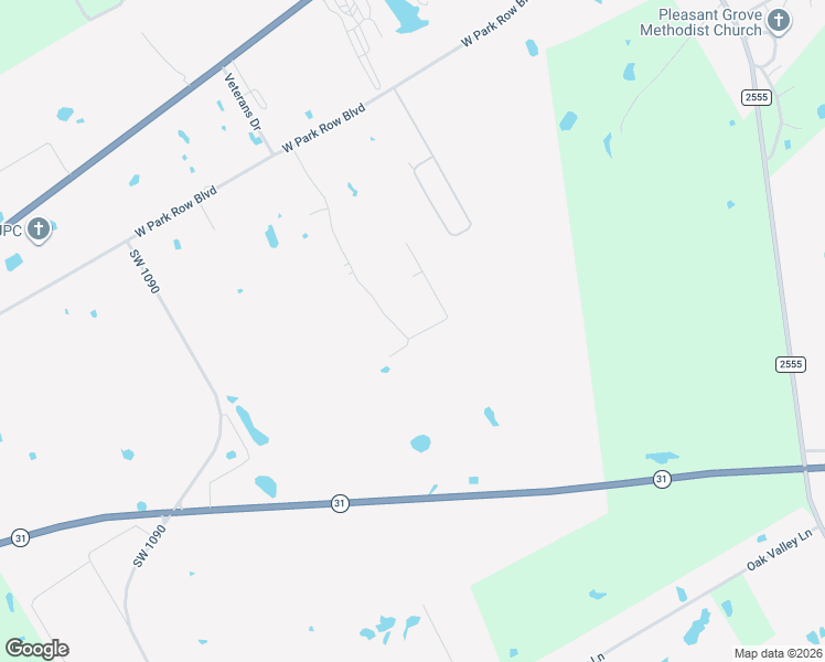 map of restaurants, bars, coffee shops, grocery stores, and more near 1205 Hidden Hills Drive in Corsicana