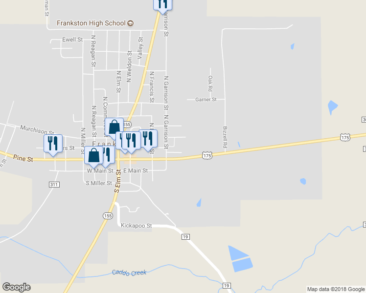 map of restaurants, bars, coffee shops, grocery stores, and more near Candlewood Drive in Frankston
