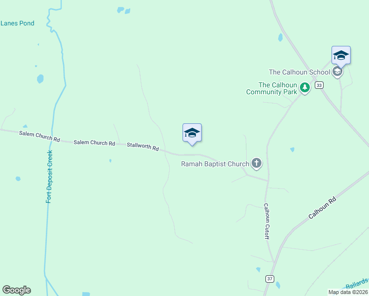 map of restaurants, bars, coffee shops, grocery stores, and more near 2031 Ramah Church Road in Letohatchee