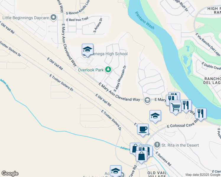 map of restaurants, bars, coffee shops, grocery stores, and more near 12950 East Wild Horse Corral Drive in Vail