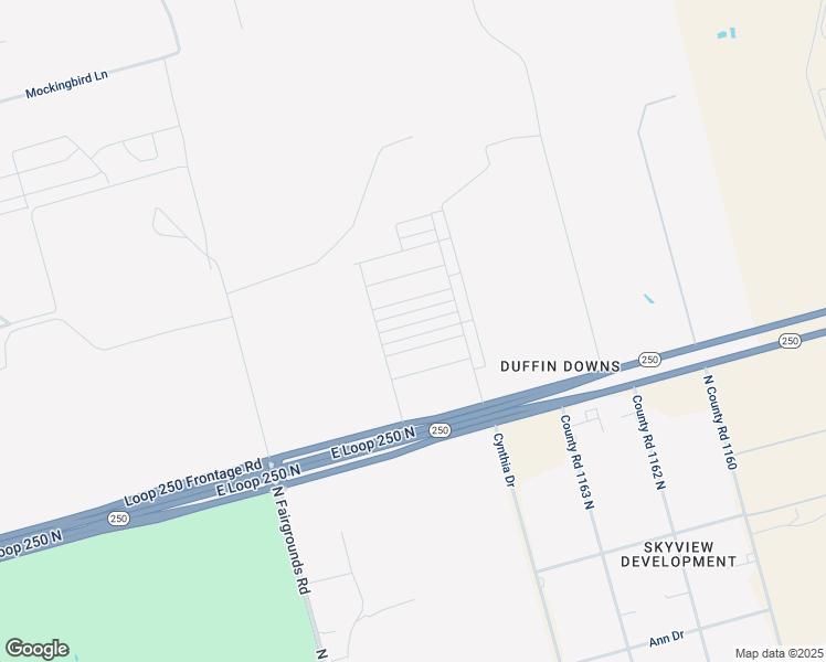 map of restaurants, bars, coffee shops, grocery stores, and more near 2310 Sky View Road in Midland