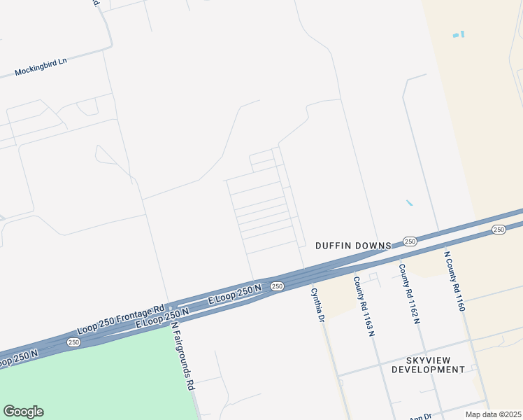 map of restaurants, bars, coffee shops, grocery stores, and more near 2310 Sky View Rd in Midland