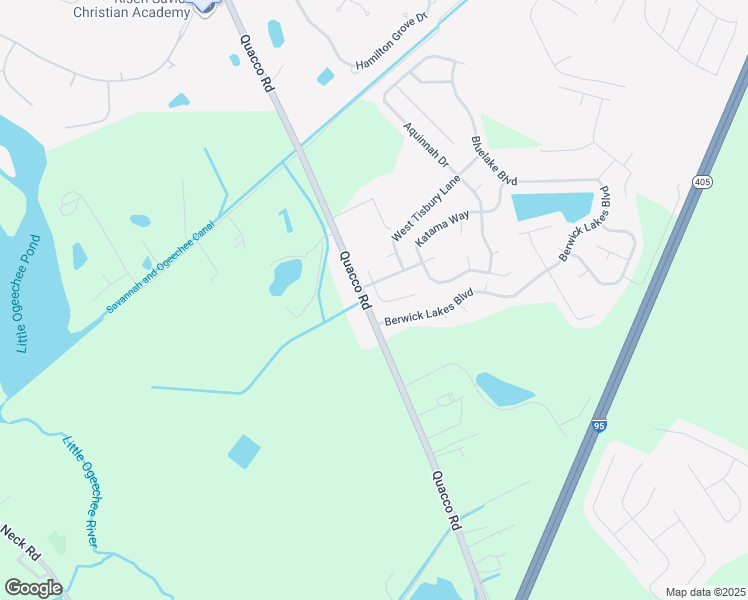 map of restaurants, bars, coffee shops, grocery stores, and more near 106 Old Whaling Way in Pooler