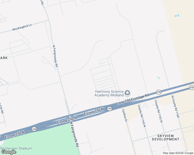 map of restaurants, bars, coffee shops, grocery stores, and more near 2310 Sky View Rd in Midland